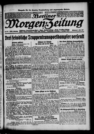 Berliner Morgen-Zeitung vom 09.05.1917
