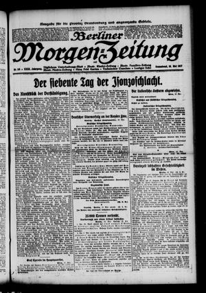 Berliner Morgen-Zeitung vom 19.05.1917