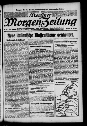 Berliner Morgen-Zeitung vom 22.05.1917