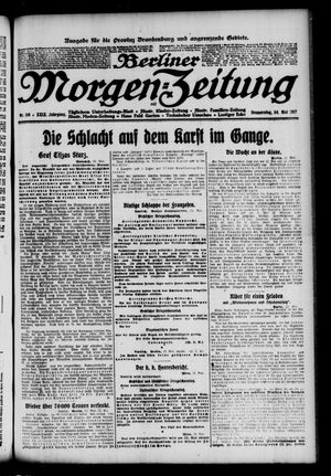 Berliner Morgen-Zeitung vom 24.05.1917