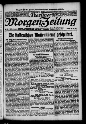 Berliner Morgen-Zeitung vom 25.05.1917