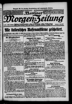 Berliner Morgen-Zeitung vom 27.05.1917