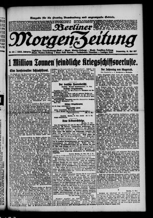 Berliner Morgen-Zeitung vom 31.05.1917