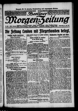 Berliner Morgen-Zeitung vom 14.06.1917