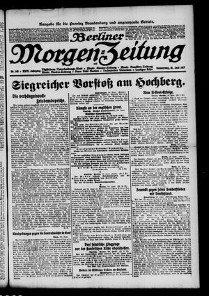 Berliner Morgen-Zeitung vom 21.06.1917