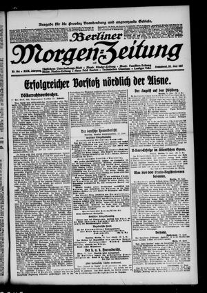 Berliner Morgen-Zeitung vom 23.06.1917