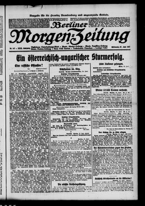 Berliner Morgen-Zeitung vom 27.06.1917