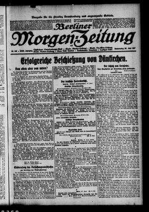 Berliner Morgen-Zeitung vom 28.06.1917