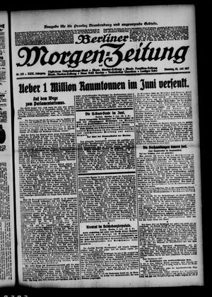 Berliner Morgen-Zeitung vom 10.07.1917