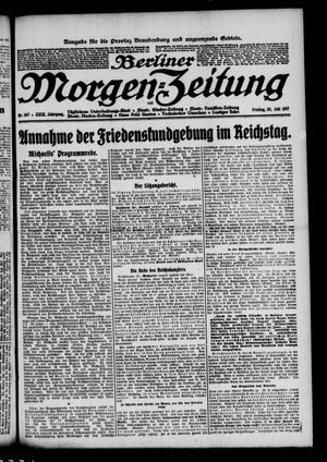 Berliner Morgen-Zeitung vom 20.07.1917