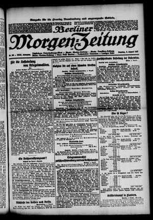 Berliner Morgen-Zeitung vom 05.08.1917