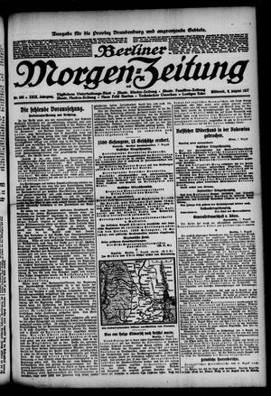 Berliner Morgen-Zeitung vom 08.08.1917