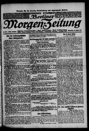 Berliner Morgen-Zeitung vom 11.08.1917