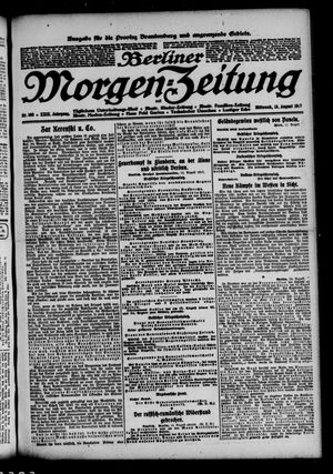 Berliner Morgen-Zeitung vom 15.08.1917
