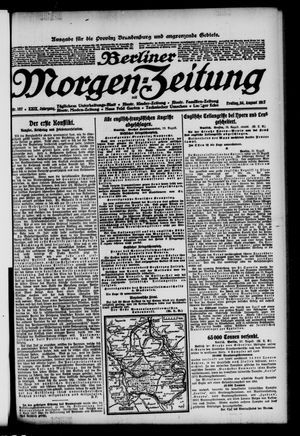 Berliner Morgen-Zeitung vom 24.08.1917