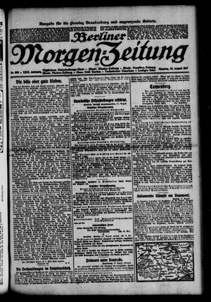 Berliner Morgen-Zeitung vom 28.08.1917