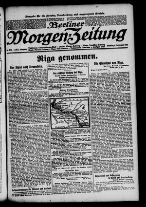 Berliner Morgen-Zeitung vom 04.09.1917