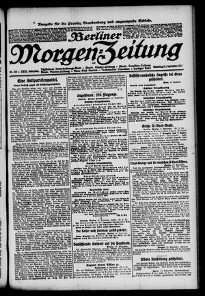 Berliner Morgen-Zeitung vom 11.09.1917