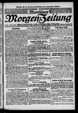 Berliner Morgen-Zeitung vom 19.09.1917