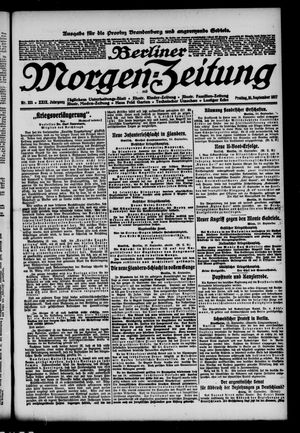 Berliner Morgen-Zeitung vom 21.09.1917