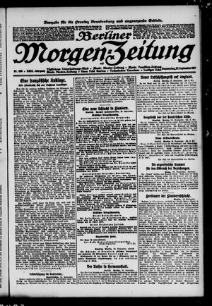 Berliner Morgen-Zeitung vom 27.09.1917