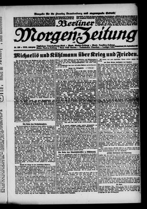 Berliner Morgen-Zeitung on Sep 29, 1917