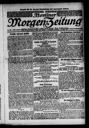 Berliner Morgen-Zeitung vom 30.09.1917
