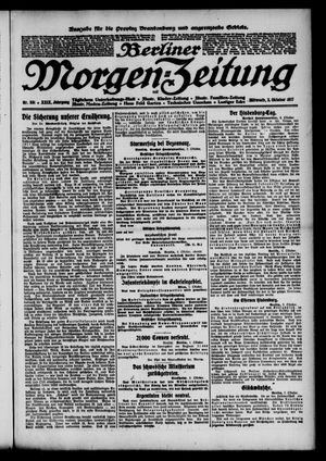 Berliner Morgen-Zeitung vom 03.10.1917