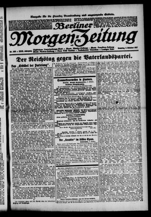 Berliner Morgen-Zeitung on Oct 7, 1917