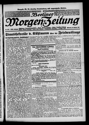 Berliner Morgen-Zeitung vom 10.10.1917