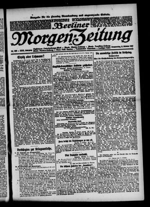 Berliner Morgen-Zeitung vom 11.10.1917