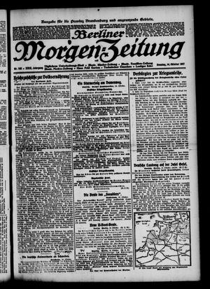 Berliner Morgen-Zeitung vom 14.10.1917