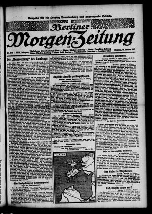 Berliner Morgen-Zeitung vom 16.10.1917