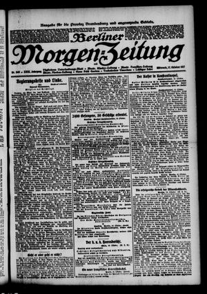 Berliner Morgen-Zeitung vom 17.10.1917