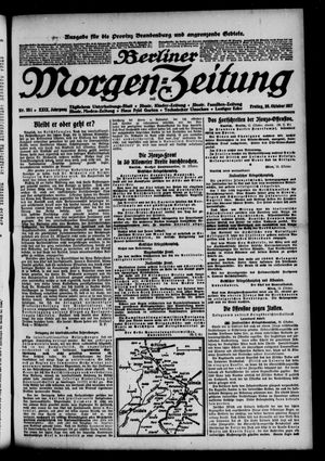 Berliner Morgen-Zeitung vom 26.10.1917