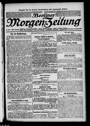 Berliner Morgen-Zeitung vom 01.11.1917
