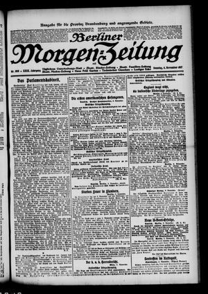 Berliner Morgen-Zeitung vom 04.11.1917