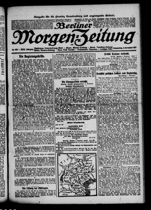 Berliner Morgen-Zeitung vom 08.11.1917