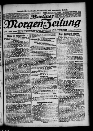 Berliner Morgen-Zeitung vom 09.11.1917
