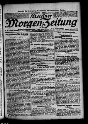 Berliner Morgen-Zeitung vom 14.11.1917