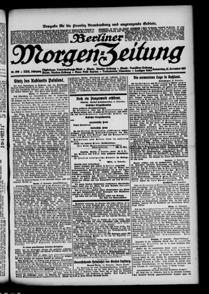 Berliner Morgen-Zeitung vom 15.11.1917