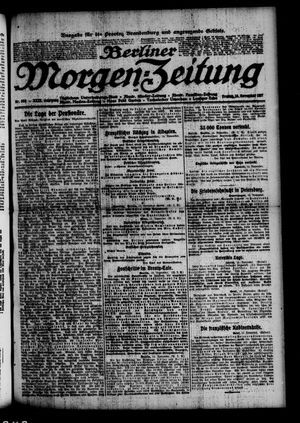 Berliner Morgen-Zeitung vom 16.11.1917