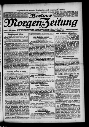 Berliner Morgen-Zeitung vom 02.12.1917