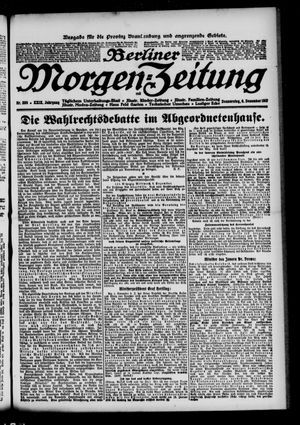 Berliner Morgen-Zeitung vom 06.12.1917
