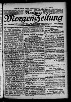 Berliner Morgen-Zeitung vom 07.12.1917