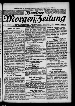 Berliner Morgen-Zeitung vom 08.12.1917