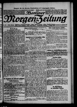 Berliner Morgen-Zeitung vom 15.12.1917