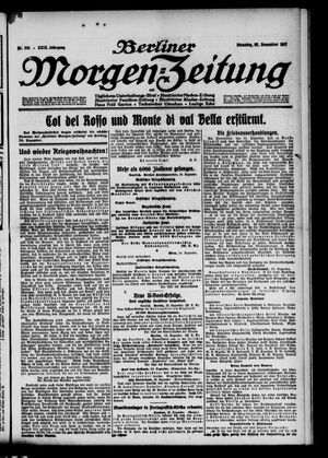 Berliner Morgen-Zeitung vom 25.12.1917