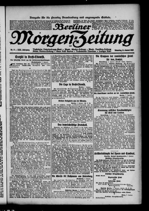 Berliner Morgen-Zeitung vom 08.01.1918