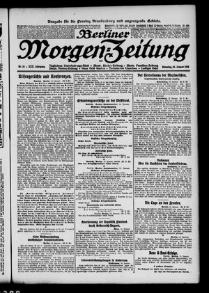 Berliner Morgen-Zeitung vom 15.01.1918